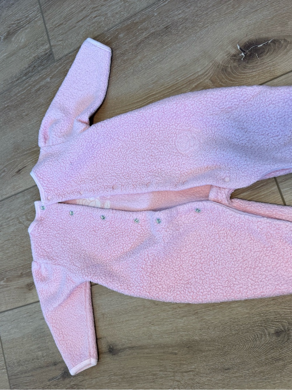 Vintage Mini Clasix Infant Girl's Pink Sherpa Fleece Outfit 9 Months - Picture 2 of 5